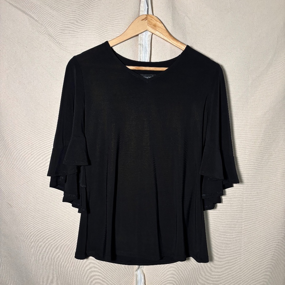 Women's Antthony Original Blouse Black Extra Small NWT